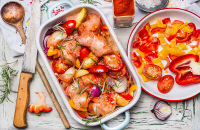 greek chicken sheet pan dinner