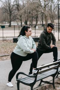running stretching