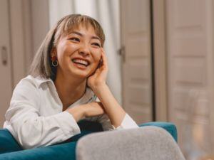 laughing happy